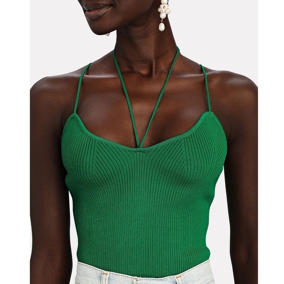 Manning Cartell No Limits Rib Knit Camisole in Green Size L - Picture 1 of 9